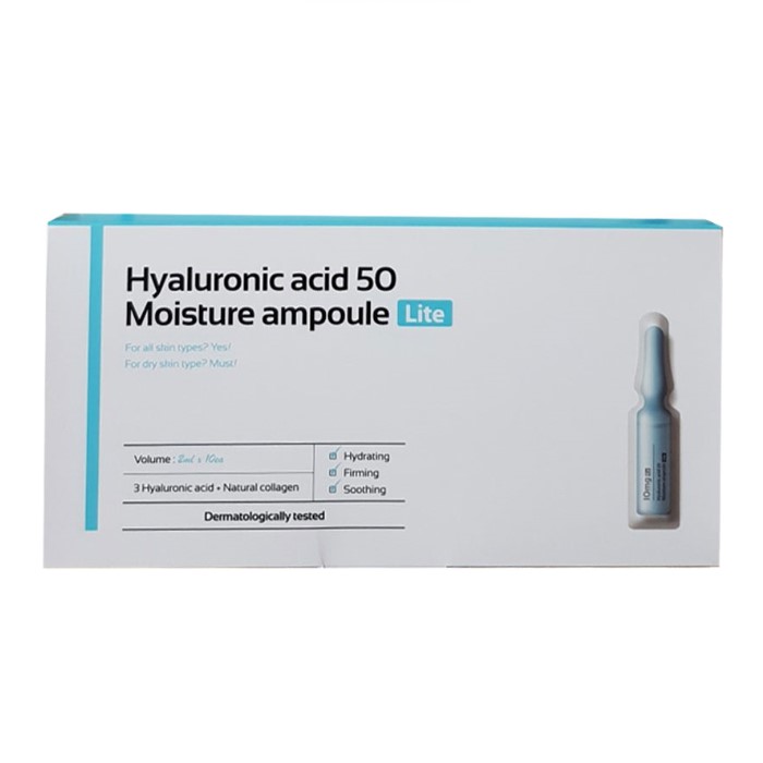 10mg Rx Hyaluronic Acid 50 Moisture Ampoule Lite 2ml x10pcs