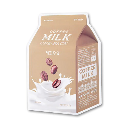 APIEU Milk One Pack Sheet Mask Coffee 1pc