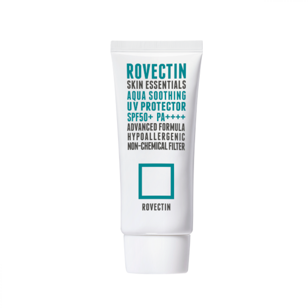 Shop ROVECTIN - Skin Essentials Aqua Soothing UV Protector SPF 50+ PA++++ -  50ml