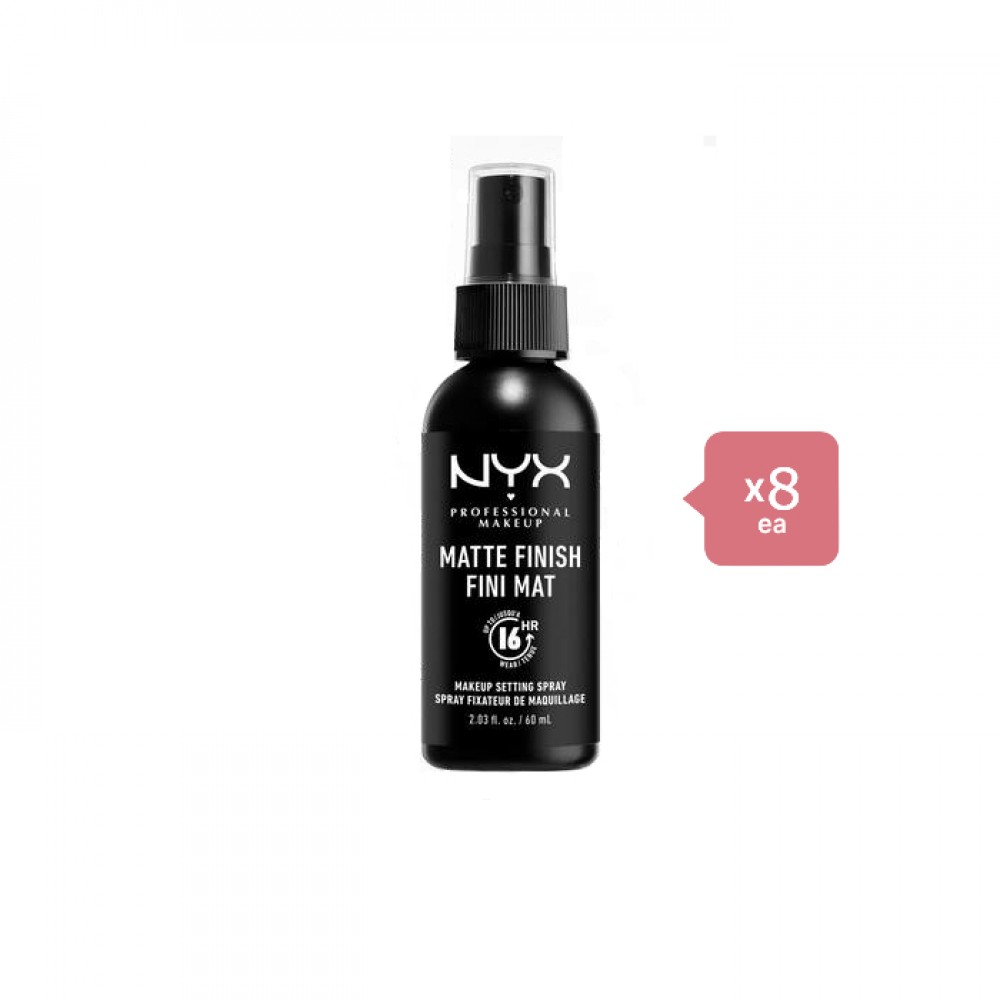 NYX - Makeup Setting Spray - Matte - 60ml (8ea) Set