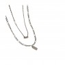 MsBlossom - Tag Layered Necklace - 1pc