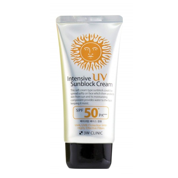 [Deal]  3W Clinic - Intensive UV Sunblock Cream SPF50+ PA+++ - 70ml