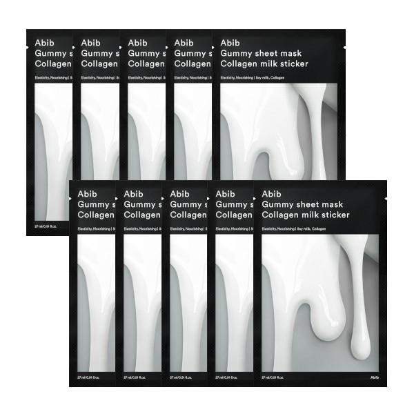 Abib - Gummy Sheet Mask - Collagen Milk Sticker - 10pc