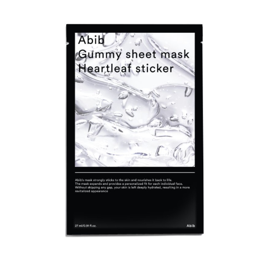 [Deal] Abib - Gummy Sheet Mask - Heartleaf Sticker - 10pcs