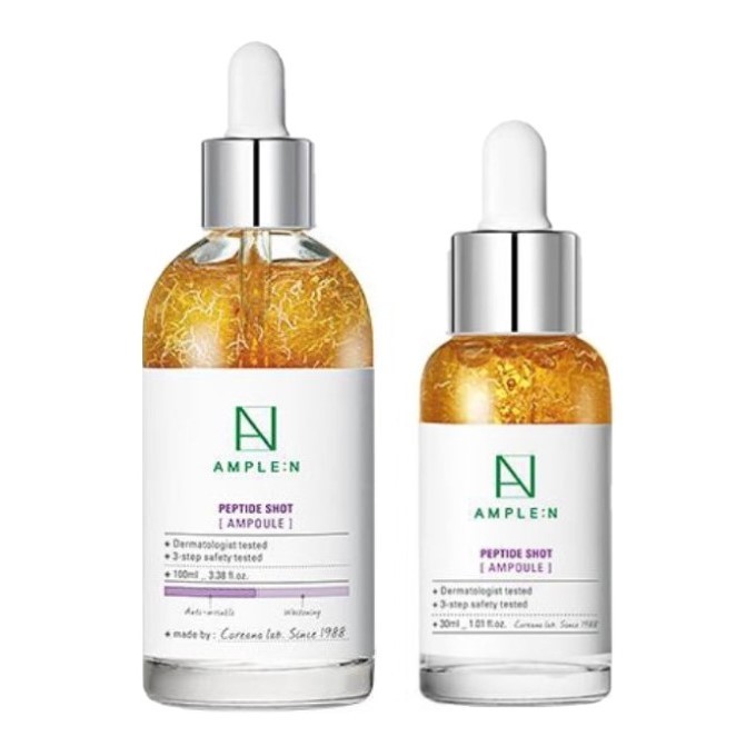CORÉANA AMPLE:N Peptide Shot Serum - Anti-Aging Face Serum with Peptide  Threads to Minimize Wrinkles and Improve Firmness - Peptide Serum to Lift
