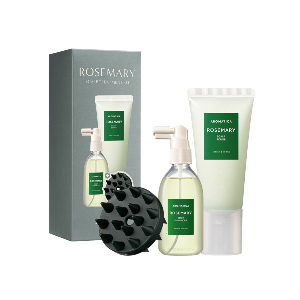 aromatica - Rosemary Scalp Treatment Kit - 1 set (3 items)