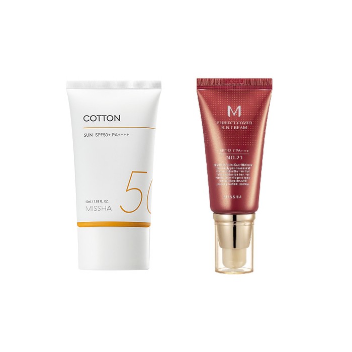 Missha Cotton Sun X M Perfect Cover BB cream # 23 Set