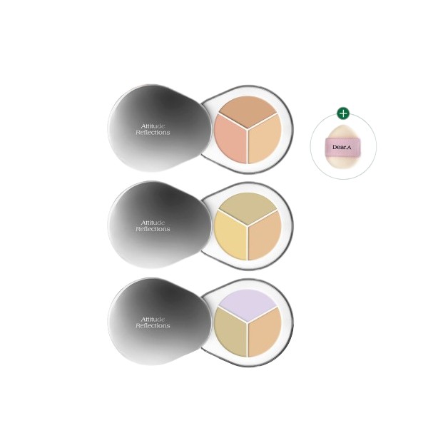 Dear.A - Perfect Cover Concealer Palette + Puff - 4g