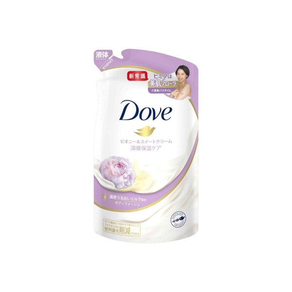 Dove - Peony & Sweet Cream Body Wash Refill - 340g