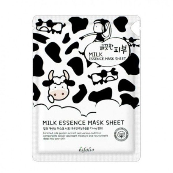 esfolio - Pure Skin Milk Essence Mask Sheet - 10pc