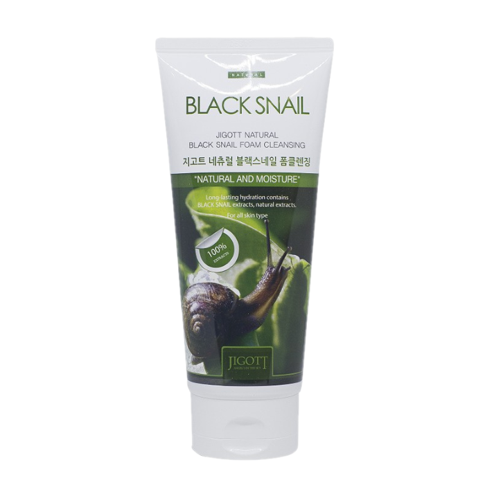 Jigott - Natural Foam Cleansing  No.Black Snail- 180ml