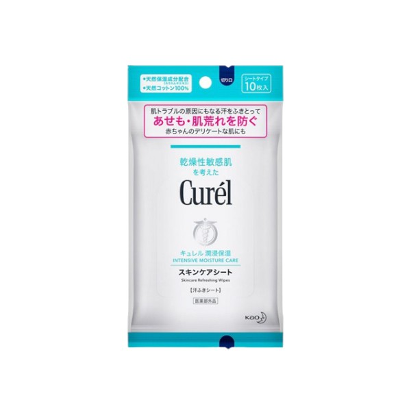 [DEAL]Kao - Curel Intensive Moisture Care Skincare Refreshing Wipes - 10pcs