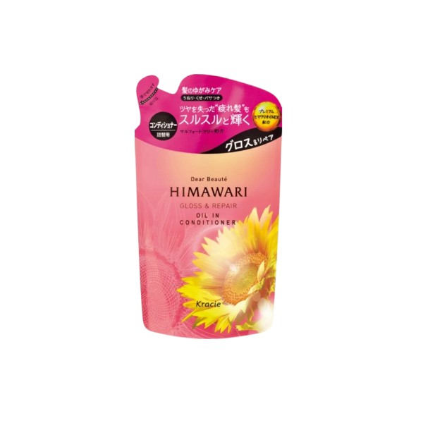 Kracie - Dear Beaute Himawari Gloss & Repair Oil In Conditioner Refill - 360ml