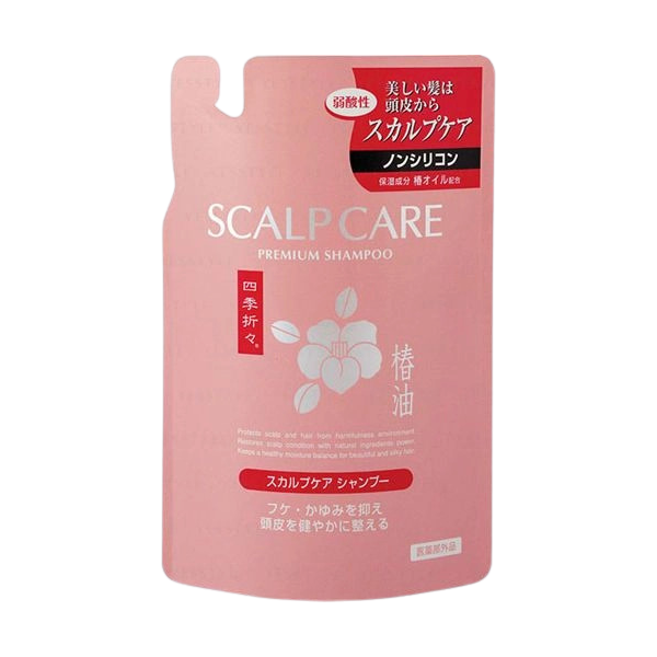 KUMANO COSME - Shikioriori Tsubaki Camellia Oil Recharge sans silicone de shampooing de soin du cuir chevelu - 400ML