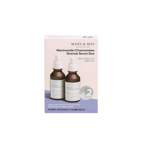 Mary&May - Niacinamide + Chaenomeles Sinensis Serum Duo - 30ml x2