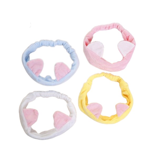 MINGXIER - Cat Ears Face Wash Headband (Random Colour) - 1 pc