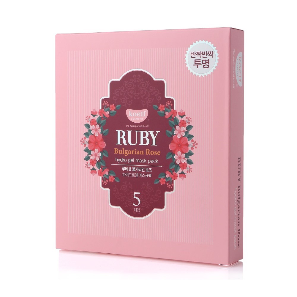PETITFEE - Koelf Ruby & Bulgarian Rose Mask Pack - 5pcs
