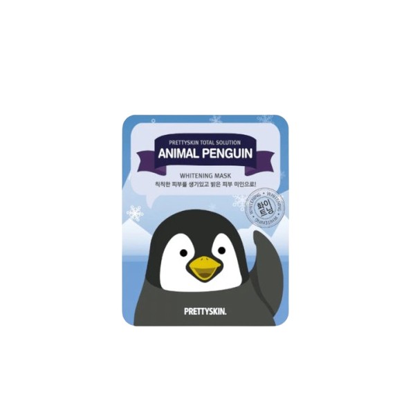 Pretty Skin - Total Solution Animal Penguin Whitening Mask - 10pcs