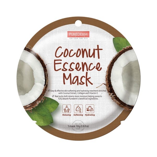 PUREDERM - Circle Mask Coconut Essence - 10pcs - 10pcs