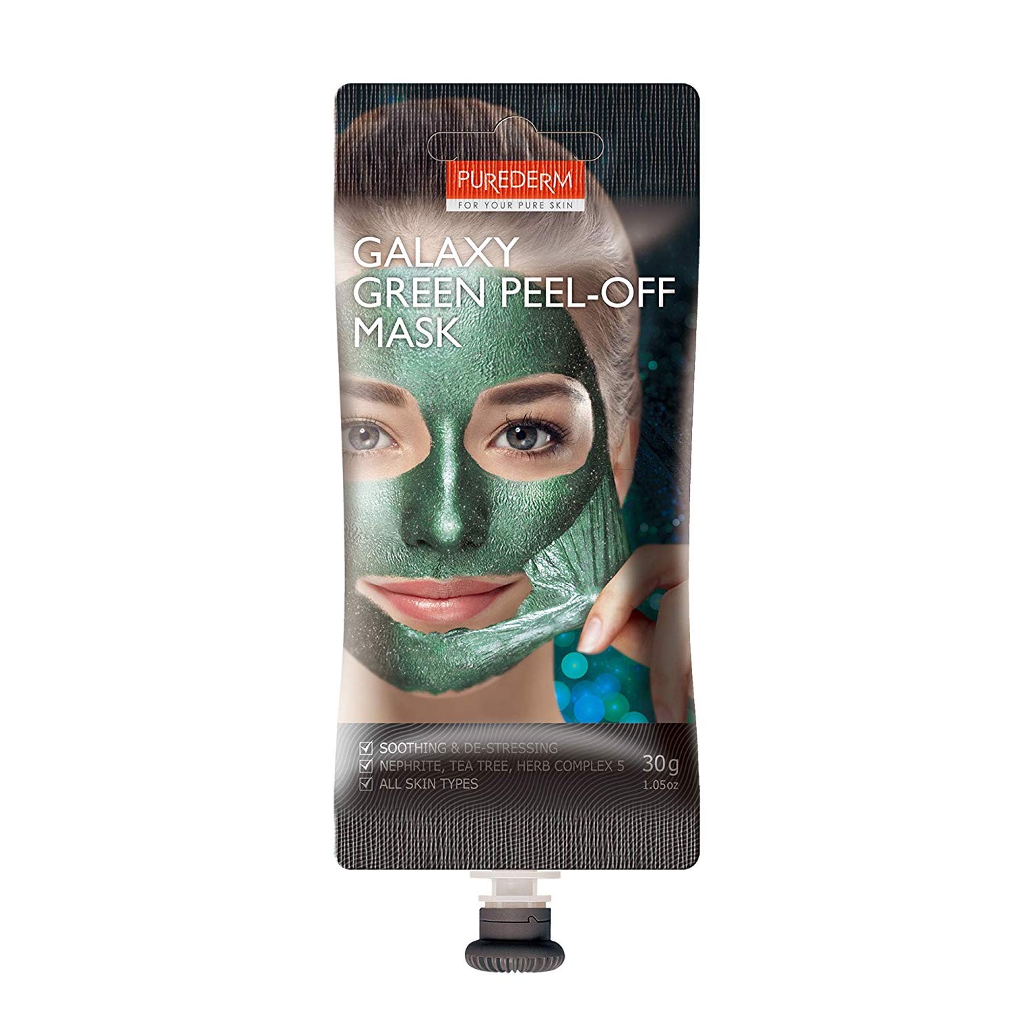 PUREDERM - Galaxy Peel-off Mask Green - Spout - 30g