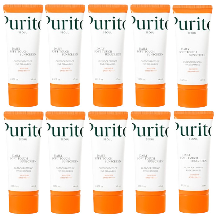 Purito SEOUL - Daily Soft Touch Sunscreen SPF50+ PA++++ - 60ml (10ea) Set