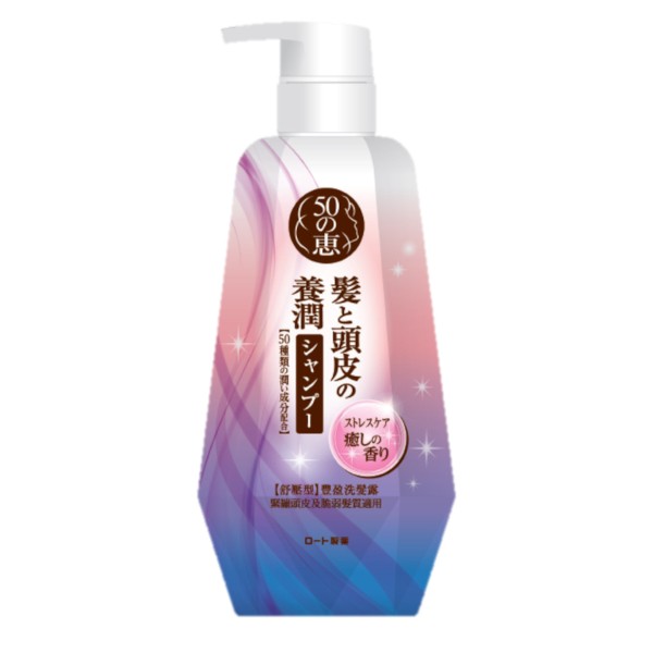 Rohto Mentholatum  - 50 Megumi Stress Relief Shampoo - 400ml