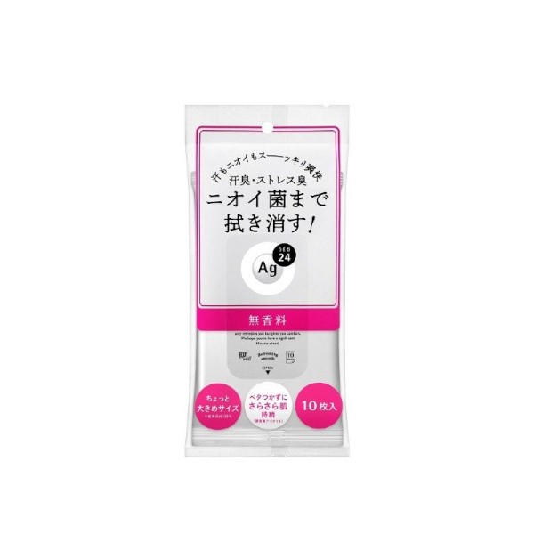 Shiseido - Ag Deo 24 - Clear Shower Sheet - 10pcs
