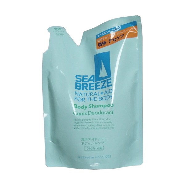 Shiseido - Sea Breeze Medicinal Deodorant Body Shampoo Refill - 400ml