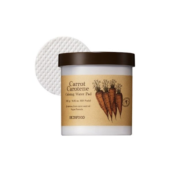 [Deal] SKINFOOD - Carrot Carotene Calming Water Pad - 60pcs