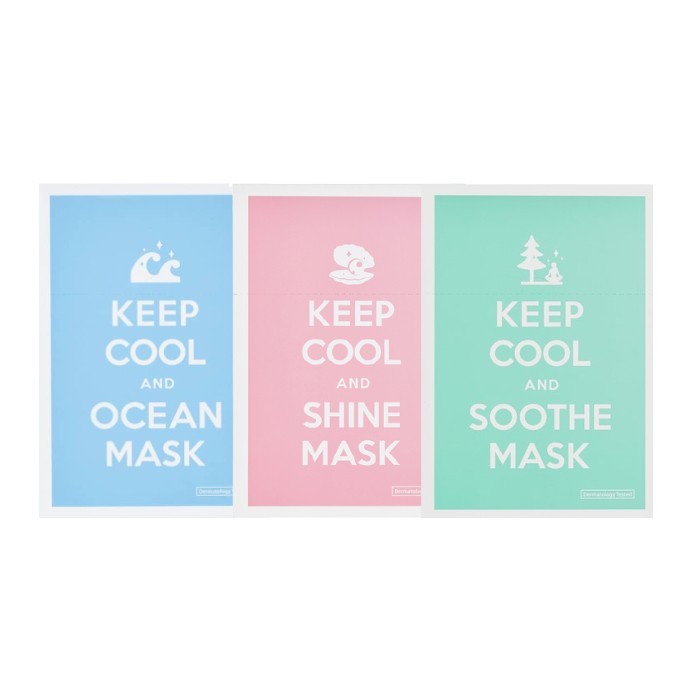 Keep Cool Intensive Sheet Mask Trio Set - Brunswick green