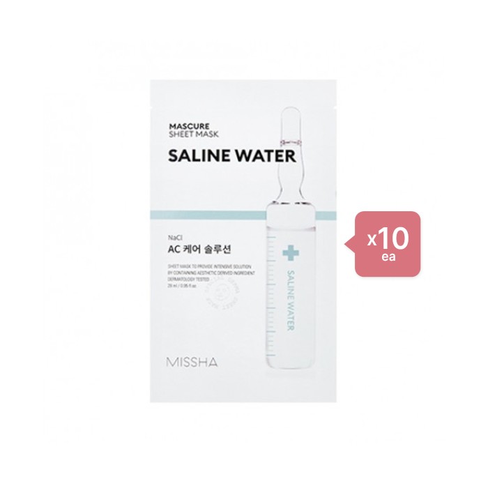 MISSHA Mascure Solution Sheet Mask - Saline Water - 1pc (10ea) Set