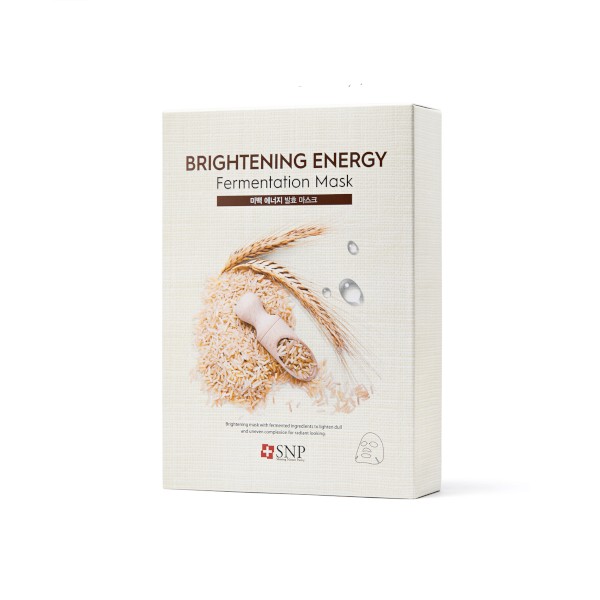 SNP - Brightening Energy Fermentation Mask - 10pcs