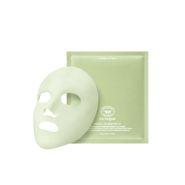 So Natural - So Vegan Heartleaf Vinegar Green Clay Mask - 13g