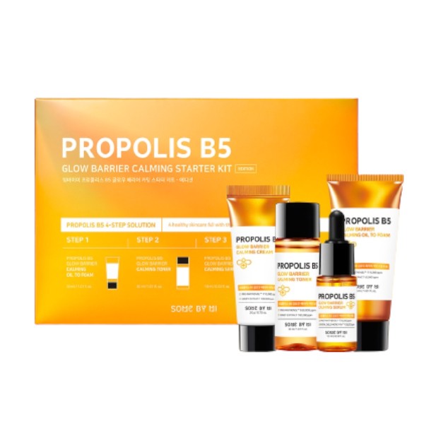 SOME BY MI - Propolis B5 Glow Barrier Calming Starter Kit (4 Components) - 1 set(3items)