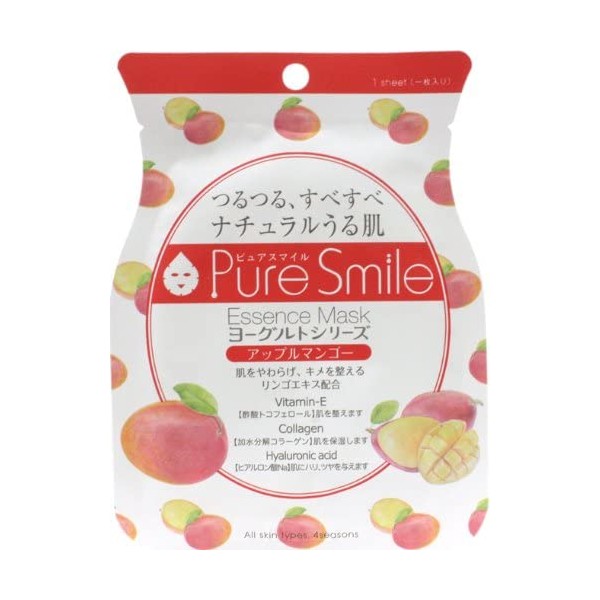 Sun Smile - Pure Smile Série Yogourt Masque Essence - Pomme Mangue - 1PC