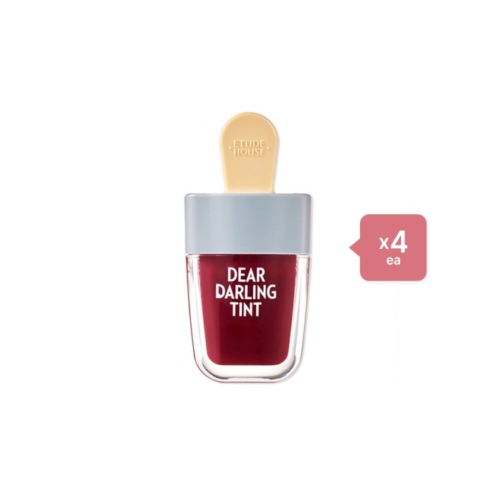 Etude Dear Darling Water Gel Tint - RD306 Shark Red (4ea) Set