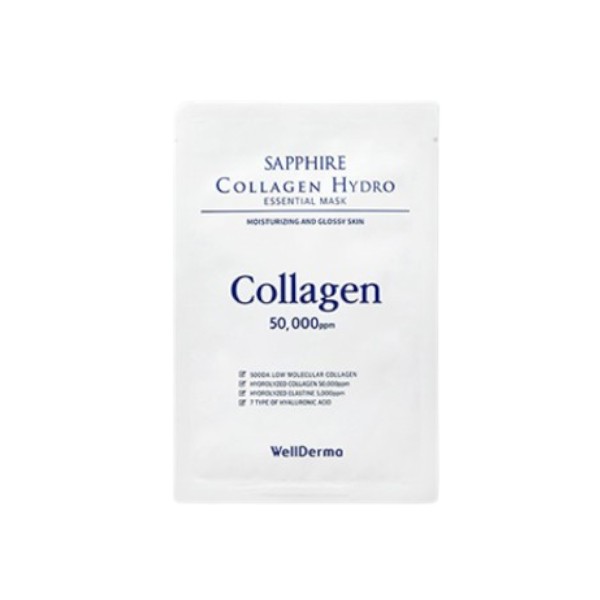 WELLDERMA - Sapphire Collagen Hydro Essential Mask - 10pcs