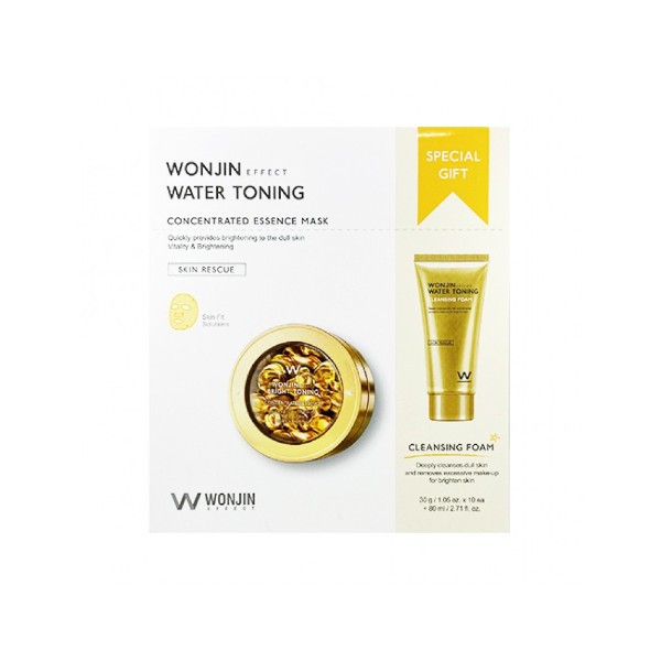 Wonjin - Water Toning Mask & Cleansing Special Kit - 1pack(10pcs + 80ml)