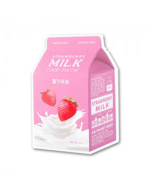 [Deal] A'PIEU - Milk One Pack Sheet Mask - Strawberry - 1pc