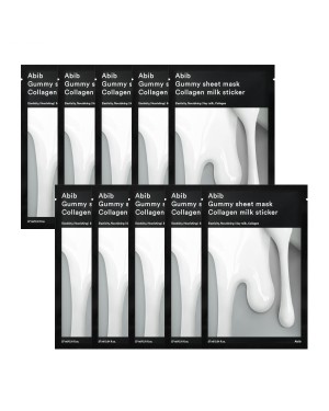 Abib - Gummy Sheet Mask - Collagen Milk Sticker - 10pc