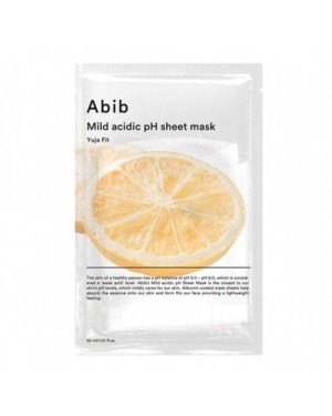 [Deal] Abib - Mild Acidic pH Sheet Mask - Yuja Fit - 10pcs