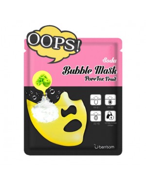 Berrisom - Oops! Soda Bubble Mask Pore Tox Fruit - 5pcs