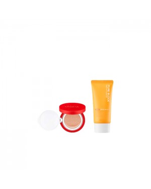A'PIEU - Pure Block Natural Daily Sun Cream SPF45 PA+++ - 100ml X MISSHA - Velvet Finish Cushion SPF50+ PA+++ - 15g - 23