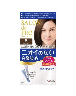 Dariya - Salon De Pro - Hair Color Cream - 1box - 6 Dark brown