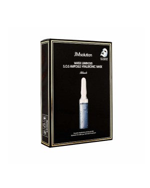JMsolution - Water Luminous S.O.S Ampoule Hyaluronic Mask Black - 10pcs