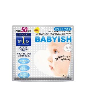 [DEAL]Kose - Clear Turn Babyish Mask - White - 50pc