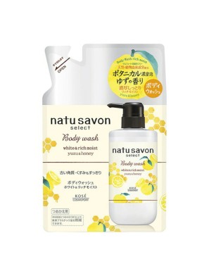 [DEAL]Kose - Natu Savon Select Body Wash Refill (White & Rich Moist) - 360ml