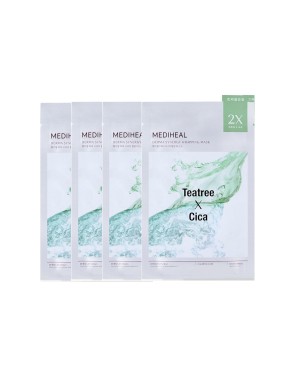Mediheal - Derma Synergy Wrapping Mask Sheet for Calming Care (Teatee x Cica) - 4pcs
