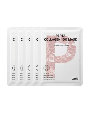 Ottie - Pepta Collagen 100 Mask - 25ml*5pcs