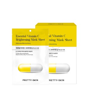 Pretty Skin - Essential Vitamin C Brightening Mask Sheet - 10pcs